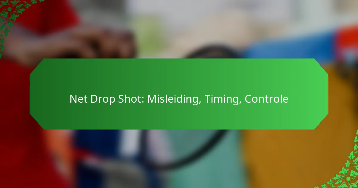 Net Drop Shot: Misleiding, Timing, Controle